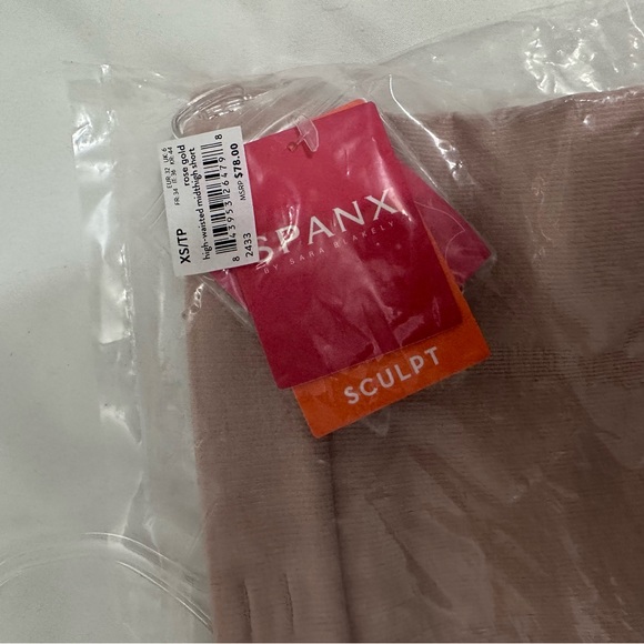 Spanx shorts, nude. New with tags - Picture 2 of 2